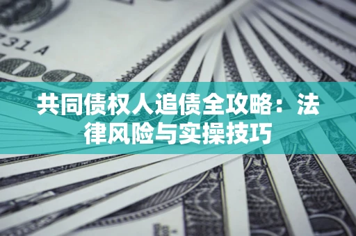 武汉共同债权人追债全攻略：法律风险与实操技巧