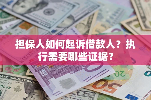 武汉担保人如何起诉借款人？执行需要哪些证据？