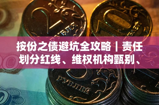 武汉按份之债避坑全攻略｜责任划分红线、维权机构甄别、纠纷处理全流程拆解