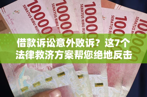 武汉借款诉讼意外败诉？这7个法律救济方案帮您绝地反击！