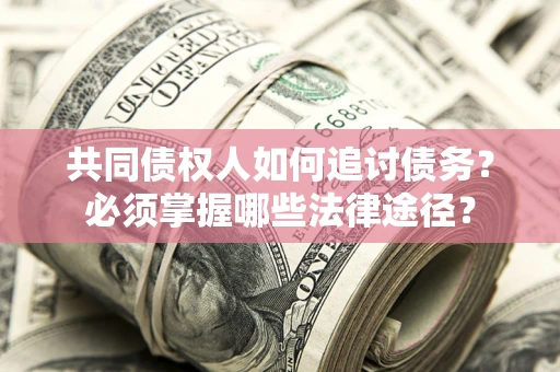 武汉共同债权人如何追讨债务？必须掌握哪些法律途径？