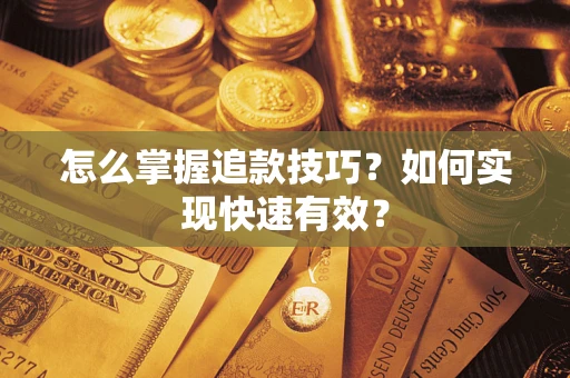 武汉怎么掌握追款技巧？如何实现快速有效？