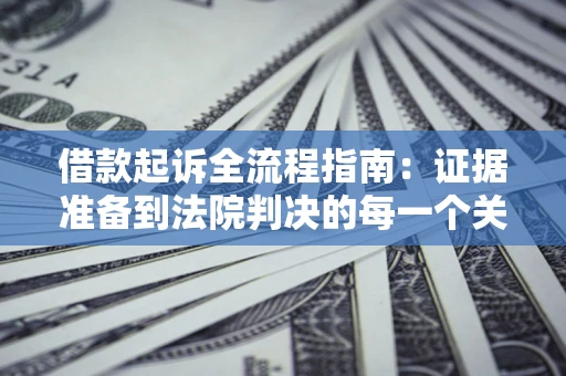 武汉借款起诉全流程指南：证据准备到法院判决的每一个关键步骤