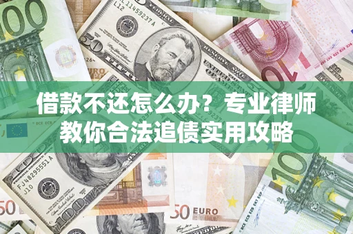 武汉借款不还怎么办？专业律师教你合法追债实用攻略