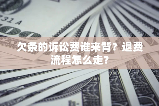 武汉欠条的诉讼费谁来背？退费流程怎么走？