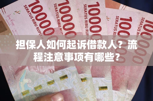 武汉担保人如何起诉借款人？流程注意事项有哪些？